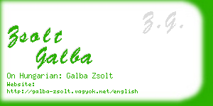 zsolt galba business card